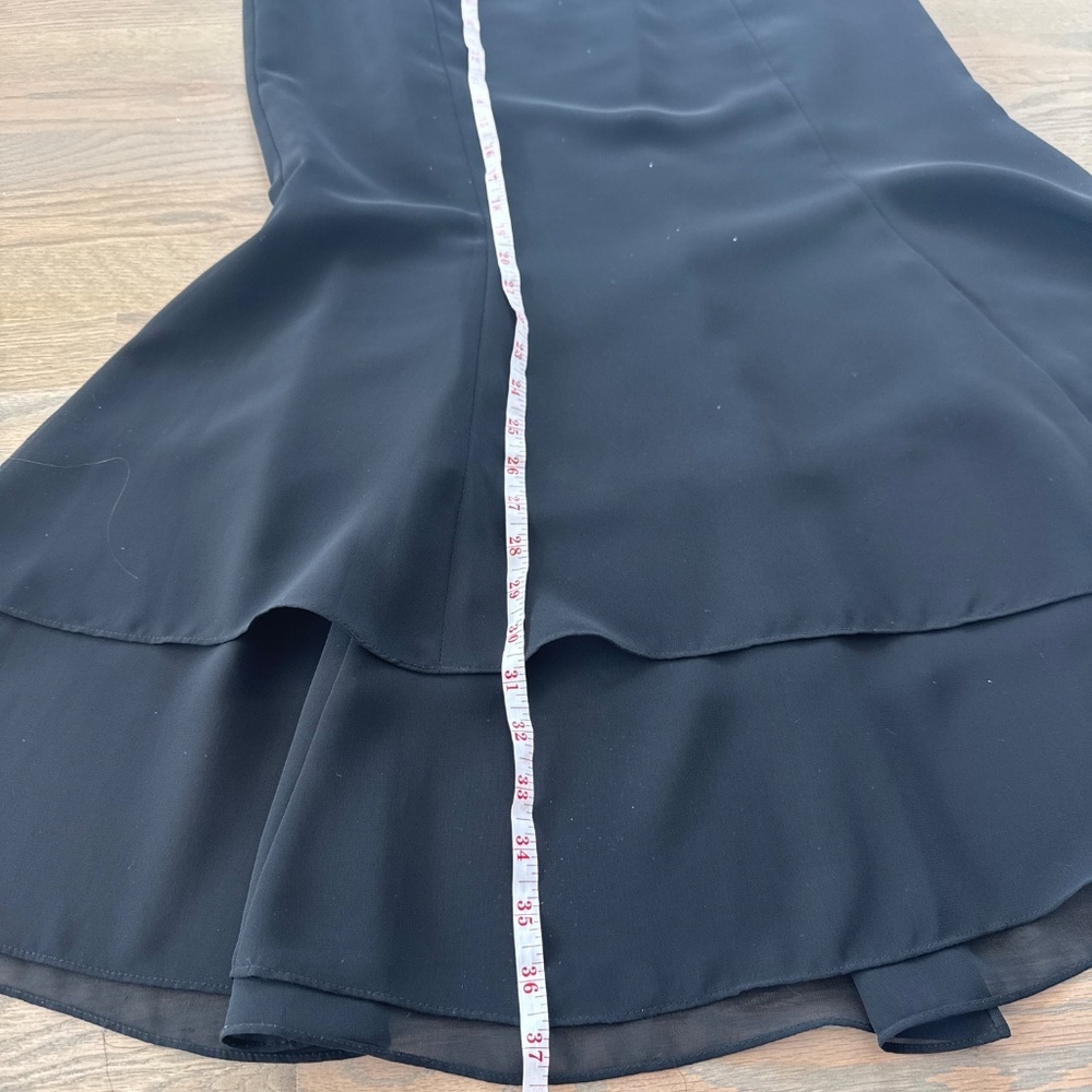 Adriana Papel chiffon trumpet maxi skirt - Picture 4 of 4